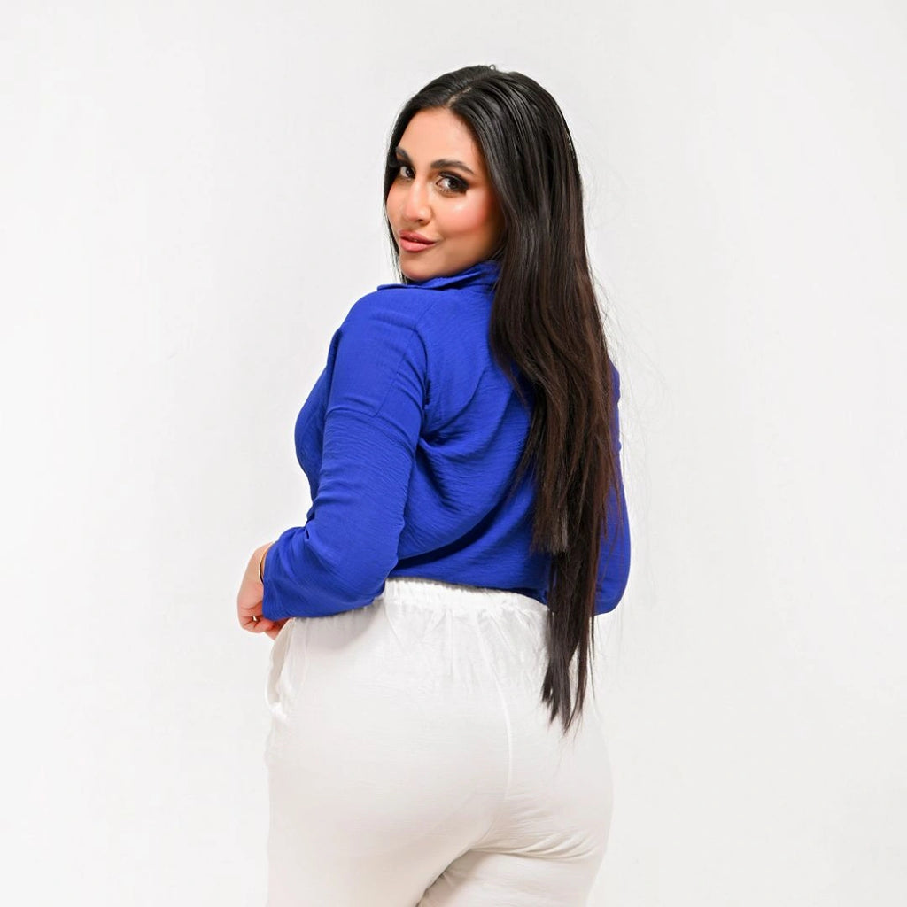 Blue - Relaxed Linen Bolero
