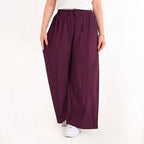 Indigo - Crinkle Wide-Leg Pants