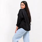 Black - Loose Linen Chemise