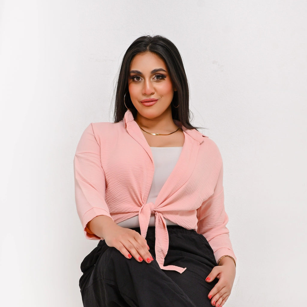 Pink - Relaxed Linen Bolero