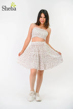 Tube-Top & Mini-Skirt Palm Set