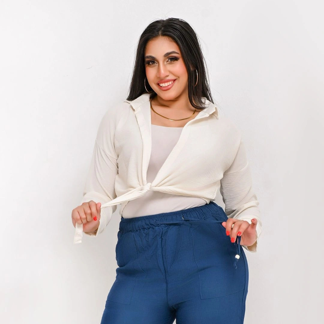 White - Relaxed Linen Bolero