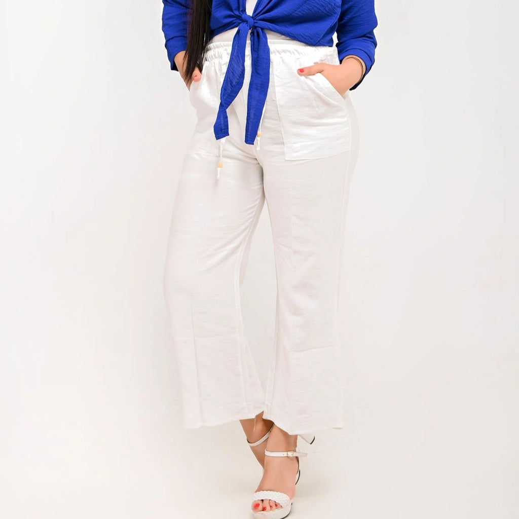 White - Relaxed Linen Pants