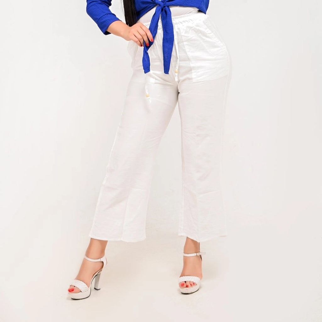 White - Relaxed Linen Pants